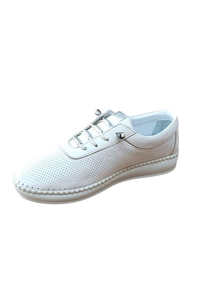 LOURENZA 4018 Women's Genuine Leather Elastic Comfort Shoes