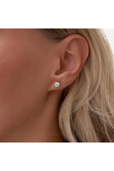 Cherry by Özkonak Altı Tırnak Tektaş Vidalı Küpe