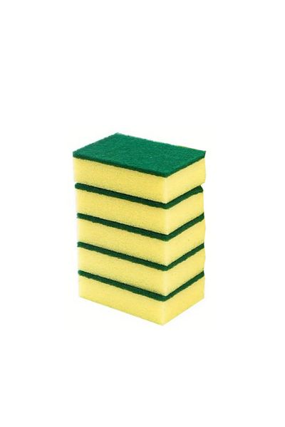 Bisbell Kitchen Sponge Scrubber 5Pcs,Cleaning Sponge,10X7X3Cm