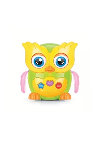 Creative World Toys Bufniță interactivă cu lumini și sunete, 14 cm