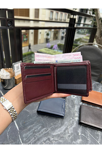 Store Erkek Cüzdan Dikiş Desenli – İsim Yazılı, Kişiye Özel, Hakiki Deri