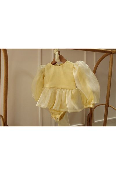 Lolidenss Yellow Tutu Romper