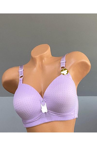 Pardon Perfore Patterned Wireless Fixed Strap Bra 802