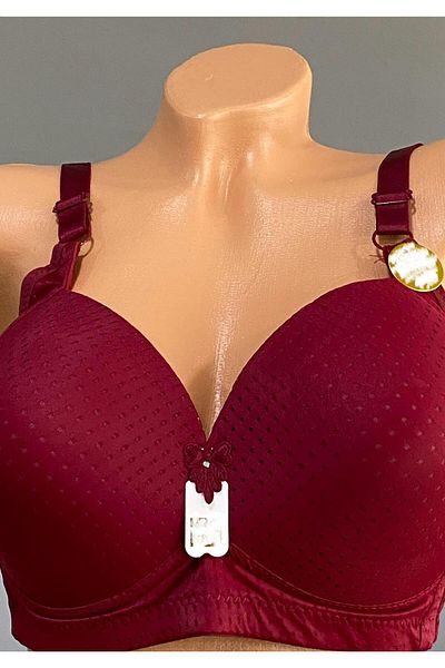 Pardon Perfore Patterned Wireless Fixed Strap Bra 802