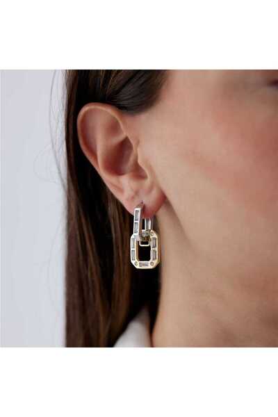 Cherry by Özkonak Bagetli İç İçe Geçmeli Ataç Küpe