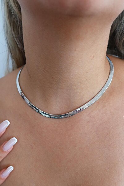 TAKIŞTIR قلادة سلسلة إيطالية للجنسين من YSX باللون الفضي