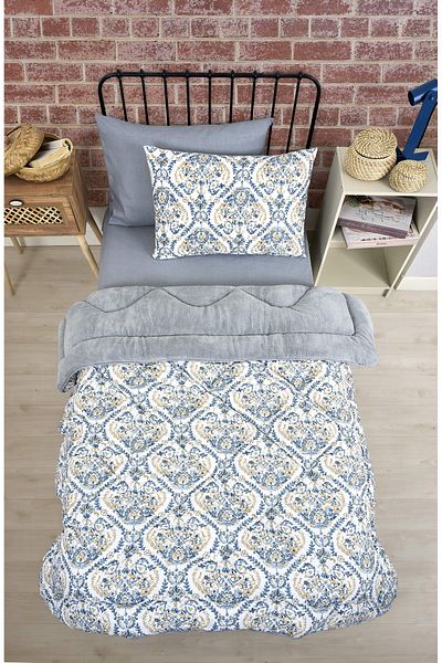 Sudemhome Μονό σετ ύπνου Welsoft Παπλωματάκι διπλής όψης Wellsoft Fluffy Fleece και σεντόνι 100x200