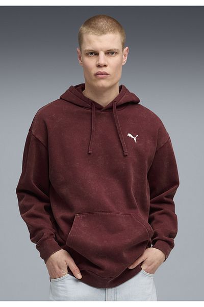 Puma Ανδρικό Φούτερ με Κουκούλα Essentials Elevated Relaxed Wash