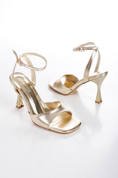MFT AYAKKABI Women's Special Production Ankle Strap Evening Dress Shoes