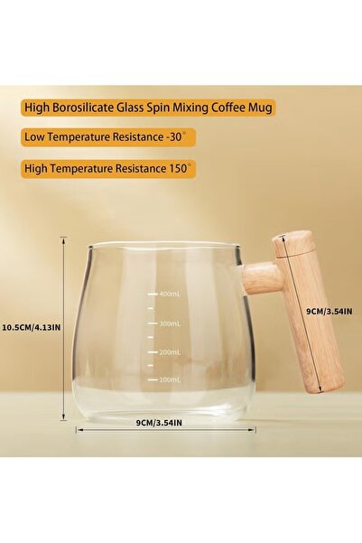 Primo Plus Electric Mixing Cup 400ml with High-Speed Borosilicate Glass