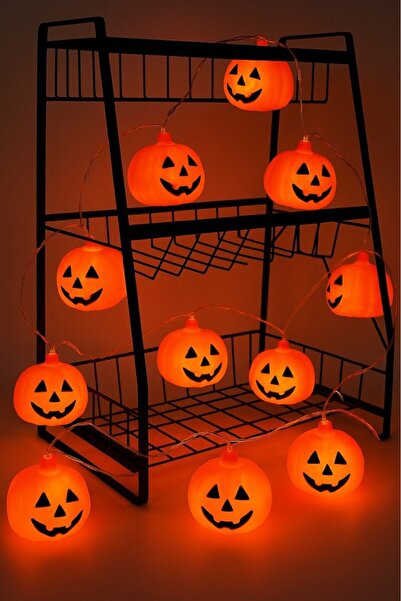BeySüS Cadılar Bayramı Halloween 10'lu Balkabağı Led Işık