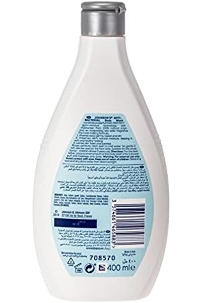 Johnson 's Body Wash, Anti-Bacterial, Sea Salt 400ml