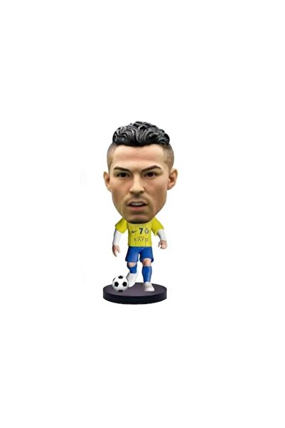 OEM Figurină Jucător de fotbal, Ronaldo, galben/albastru, 11 cm