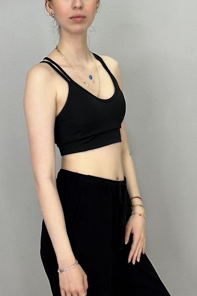 Tam Moda Vestă sport pentru femei cu spatele încrucișat
