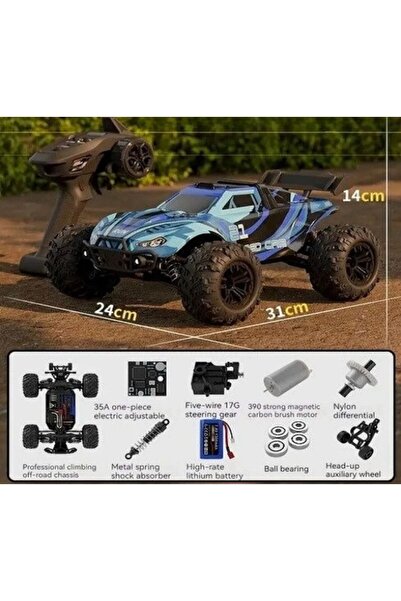 scntoys Uzaktan Kumandalı 50 Km/Hız Yapan RC Araba SUV 4X4 Full İç Metal Kasa...