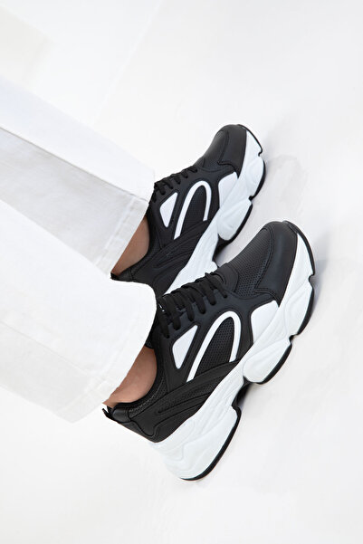 SOHO Black-White Women's Sneaker 20771