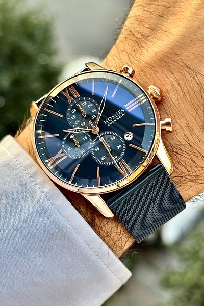 Homies Original Foksilton Set with Men's Wrist Watch and Bracelet Gift - Works All Foksilton. Hmbsrn65276