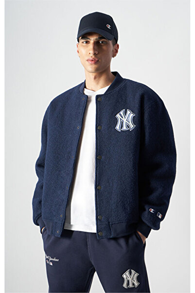 Champion Mlb Ανδρικό Μπουφάν Bomber Ναυτικό Μπλε -220358-Bs538