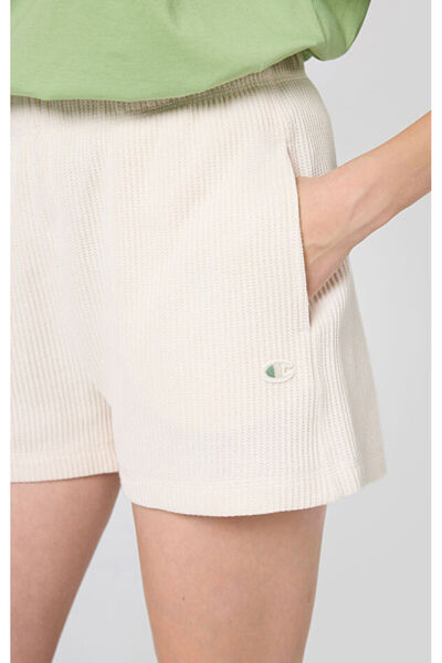 Champion Eco Future Shorts Organik Pamuk Bej Kadın Şort-E10012-YS137