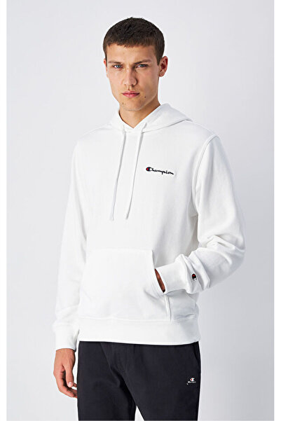 Champion Icons Hooded Sweatshirt Beyaz Erkek Kapüşonlu Sweatshirt-220729-WW001