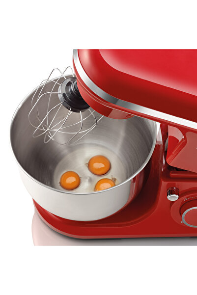 Arzum Crust Mix Lite Stand Mikser 5L Kapasiteli 1500W 3 Farklı Aparat Kırmızı - AR1189