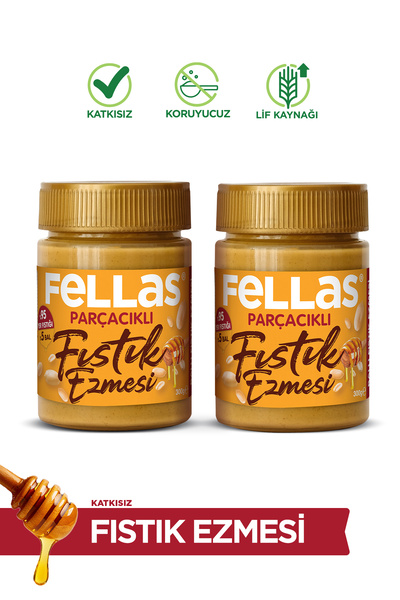 Fellas Ballı Fıstık Ezmesi (300 g) x 2 Adet