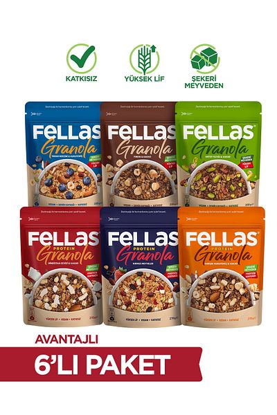 Fellas Granola Super Pack of 6