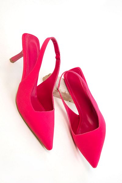 SOHO Fuchsia Matte Satin Women's Classic Heeled Shoes 20782