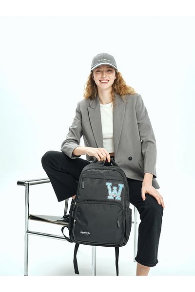 Pierre Cardin Rucsac negru pentru școală pentru copii 07PCT1003