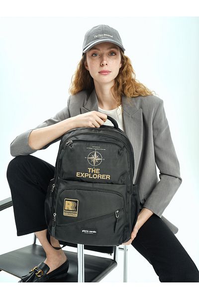 Pierre Cardin Rucsac negru pentru școală pentru copii 07PC18117