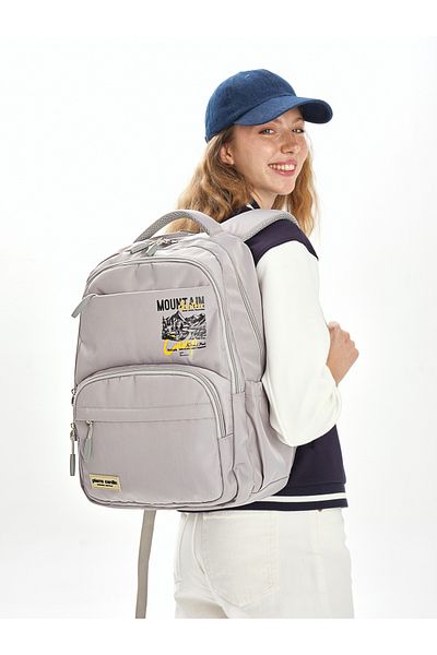 Pierre Cardin Gray Children's School Backpack 07Pct1801311