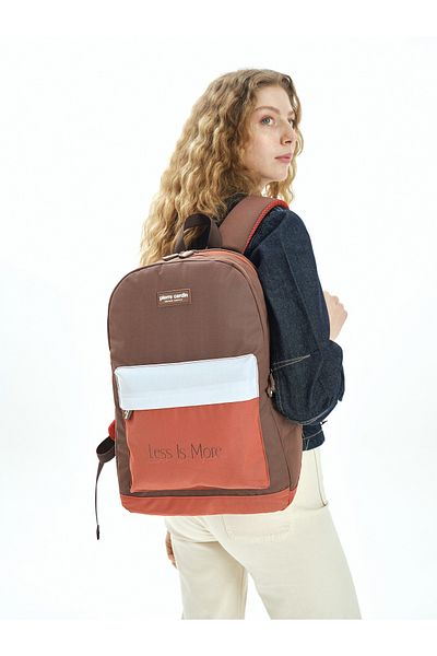 Pierre Cardin Coffee Children's School Backpack 07Pc1005