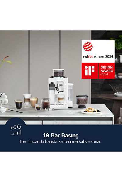 DELONGHİ Rivelia, EXAM440.55.W Tam Otomatik Espresso Kahve Makinesi