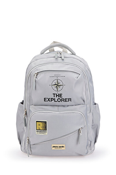 Pierre Cardin Gray Children's School Backpack 07Pc18117