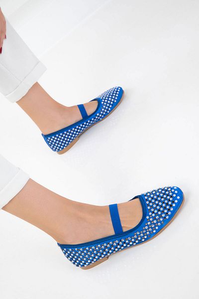 SOHO Saks Blue Women's Ballerinas 20794