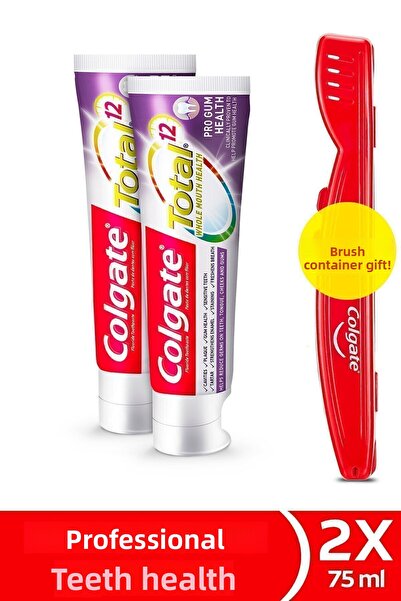 Colgate معجون أسنان توتال بروفيشنال لصحة اللثة 75 مل × 2 قطعة + هدية كوب فرشاة