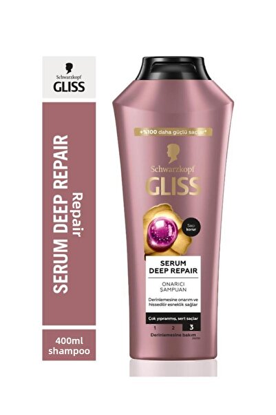 Gliss Deep Repair Serum Repair Shampoo - 400ml X 2 Pieces