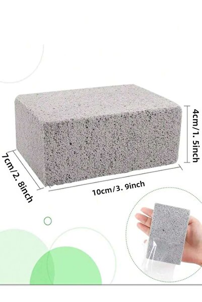 Choice قطعتان من منظف الشواية، منظف حجري، كتلة شواء، فرشاة تنظيف قوية، شبكة ت...