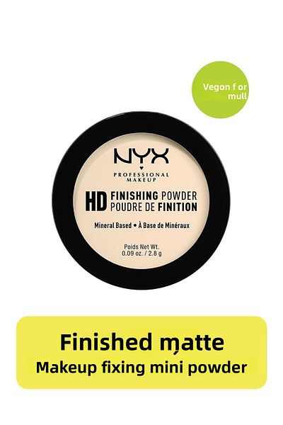 NYX Professional Makeup Mini Transparan Pudra - High Definition Finishing Powder Mini - Banana
