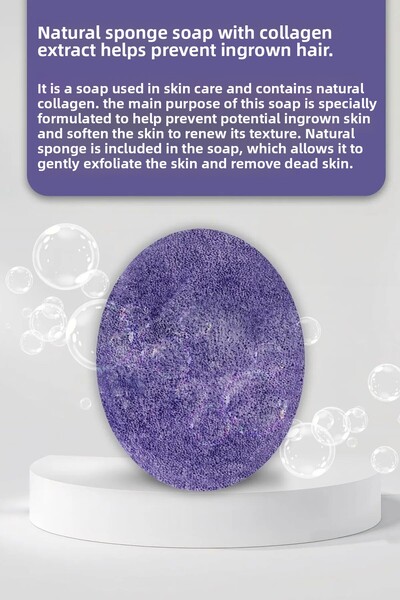 La Cire صابون إسفنجي طبيعي بخلاصة الكولاجين