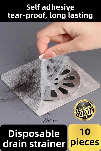 Svein 10 Pcs Use - Horse Adhesive Bathroom Shower Drain and Strainer Hair Tub...