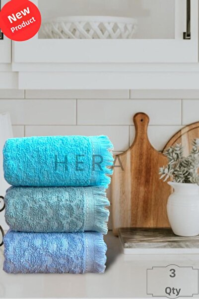 HERA Kitchen and Hand&Face Towel Set Cotton 3 Pieces 30 X 50 cm