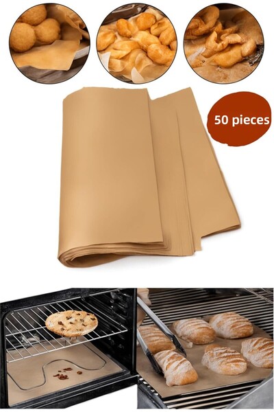 Busstier ورق خبز ذاتي الدهن 30x40 50 قطعة |   غير لاصقة، للاستعمال مرة واحدة،...