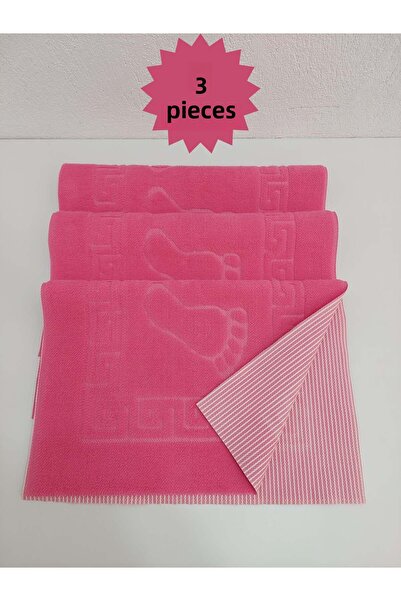 Mef Collection سجادة حمام 3 قطع فوشيا 50x70 |   سجادة أرضية ناعمة من ويلسوفت ...