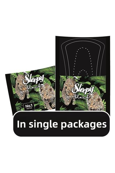 Sleepy فوط صحية سوداء بريميوم بلس عادية 24 قطعة