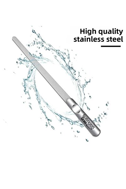 SEVRU مبرد أظافر من الفولاذ المقاوم للصدأ، مبرد احترافي للباديكير