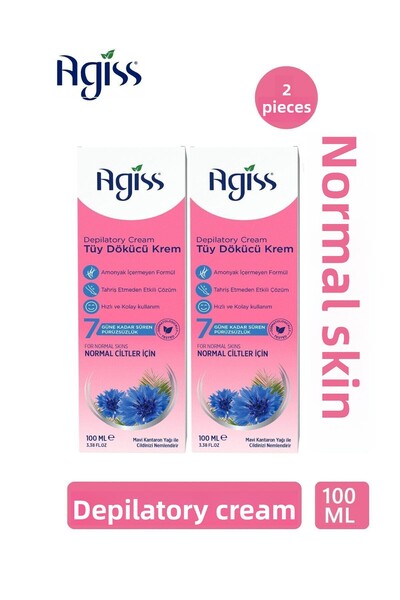 AGISS Depilatory Cream Normal Skin 100 ml 2-Pack