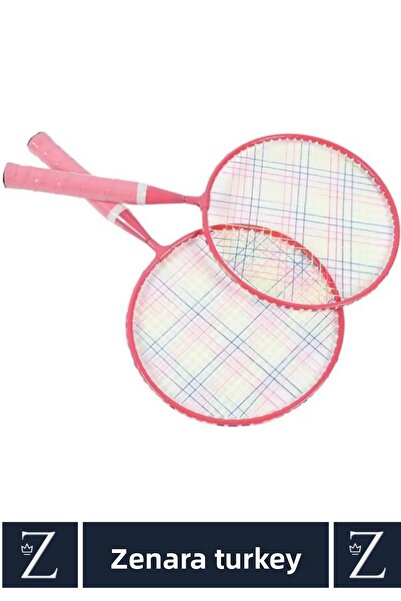 Zenara Premium Ergonomic Sports Event 2 Rackets 2 Feather Balls Badminton Set with Zippered Strap Carrying Bag