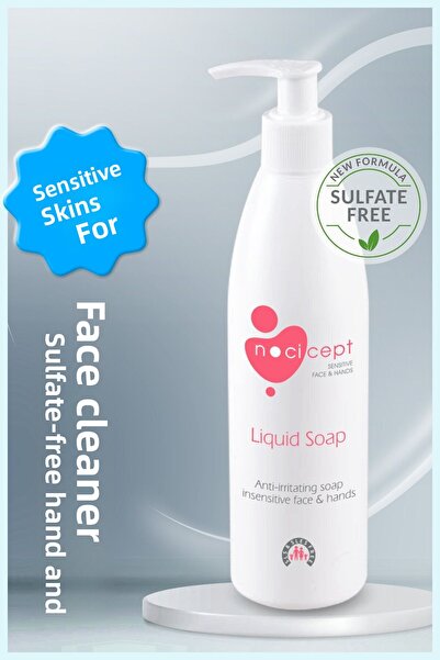 Nocicept Liquid Soap 300 ml / Sulfate-Free Hand and Face Cleanser for Dry, Ir...