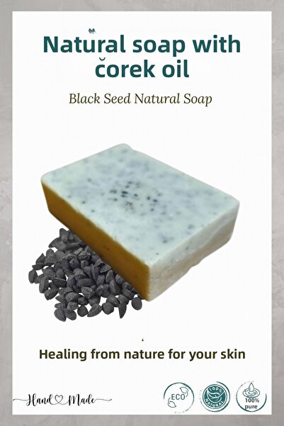 Minia Bahçe Bitki ve Sanat Atölyesi صابون طبيعي بالأعشاب السوداء، 100 جرام